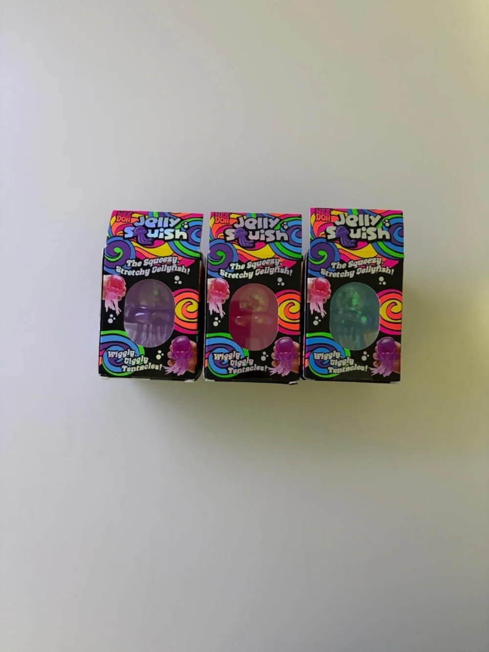NeeDoh Jellyfish Squishy Fidget Toy Purple Pink Blue Stress Ball NEW - Picture 3 of 7